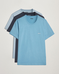 BOSS BLACK 3-Pack Crew Neck T-Shirt White/Green/Grey