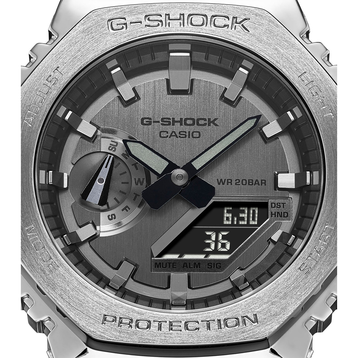 Montre G-SHOCK homme acier bracelet résine noire