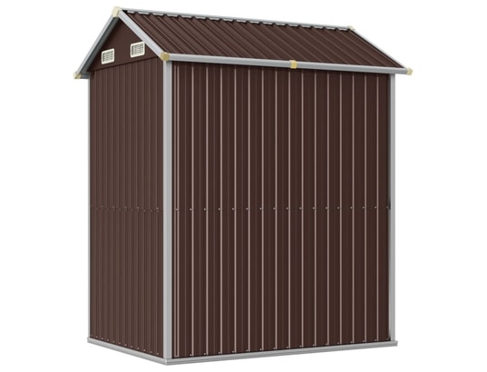 VIDAXL - Abri de jardin marron 192x152,5x237 cm acier galvanisé