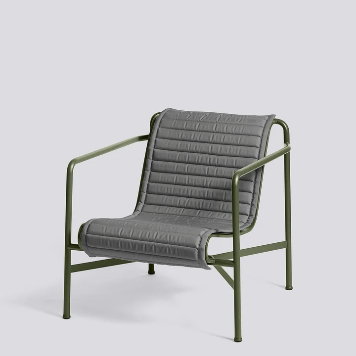 HAY - Palissade Quilted Cushion für Lounge Chair Low, anthrazit
