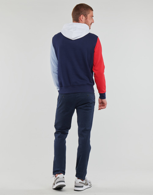 Polo Ralph Lauren - SWEATSHIRT CAPUCHE COLORBLOCK BEAR BRODé Marino / Rojo / Azul / Blanco