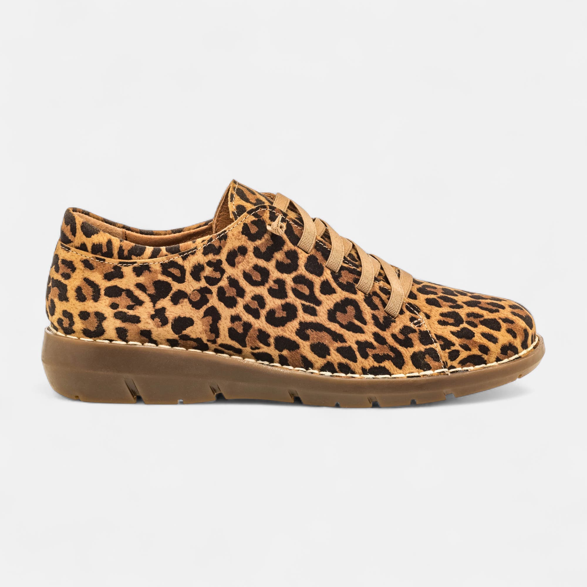 Derbies Femme en cuir camel