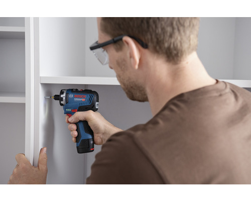 Bosch Professional GSR 12V-35 HX accuboormachine, accu en lader inclusief L-BOXX