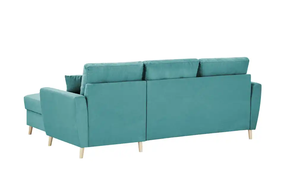 Ecksofa Carla Türkis/Petrol rechts