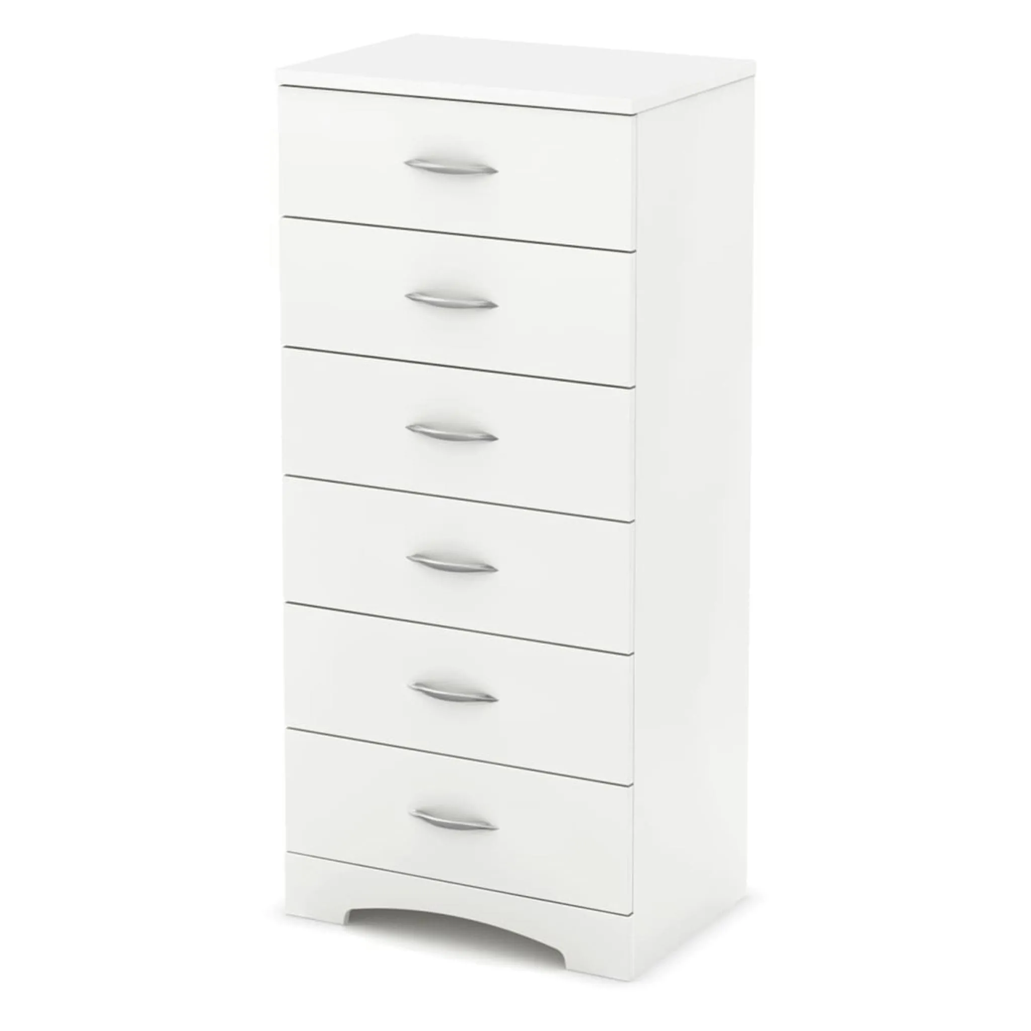 South Shore Commode 6 Tiroirs Step One - Blanc Solide