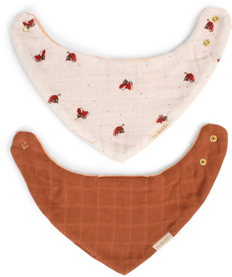 FILIBABBA Bandana Tøysmekker 2-Pakk, Lucky/Amber Brown
