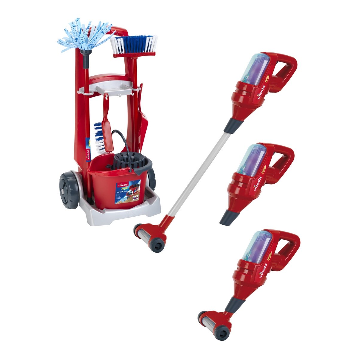 Chariot de ménage et aspirateur 3 en 1 Vileda