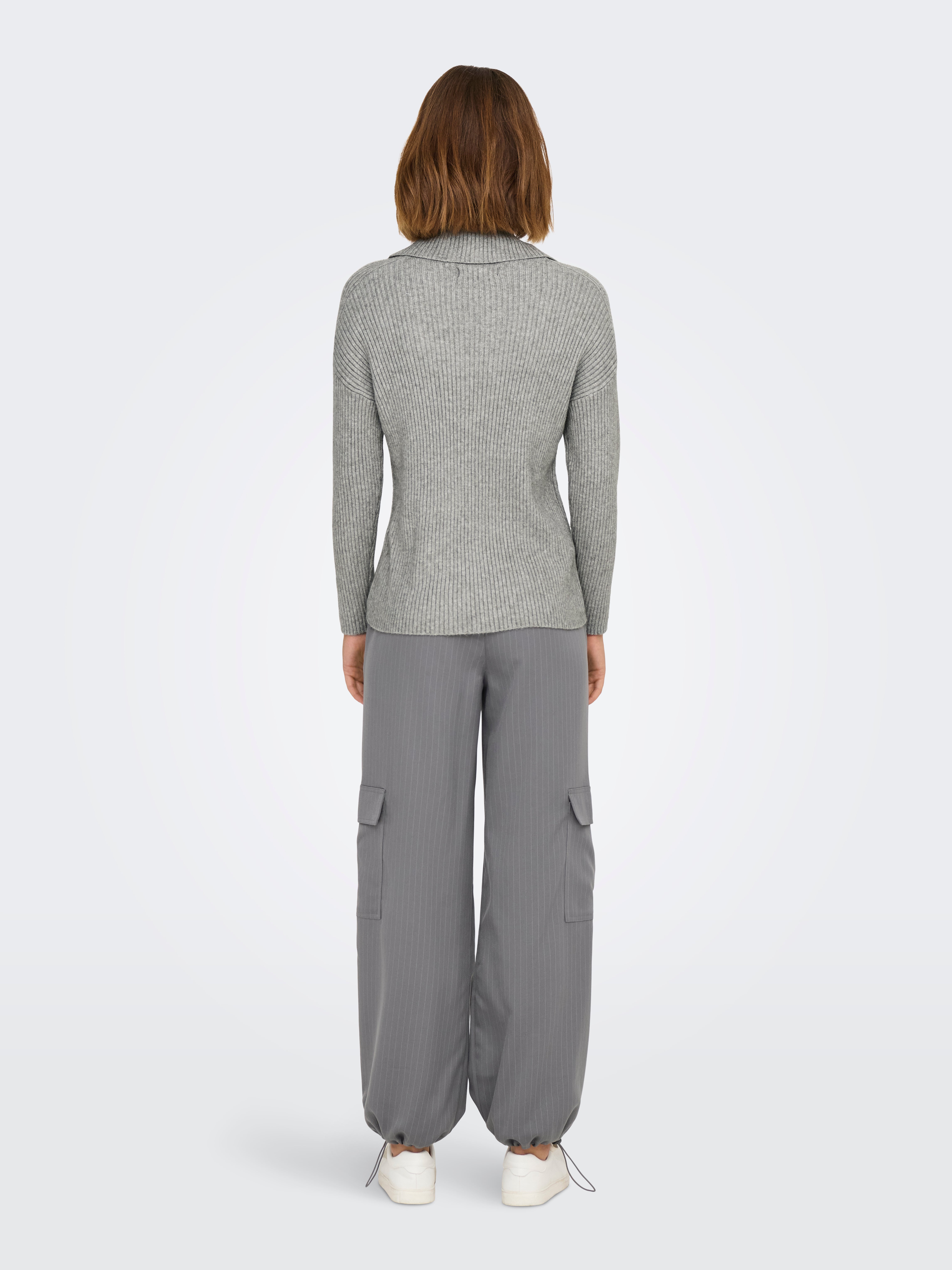 ONLKATIA Strickpullover Medium Grey Melange