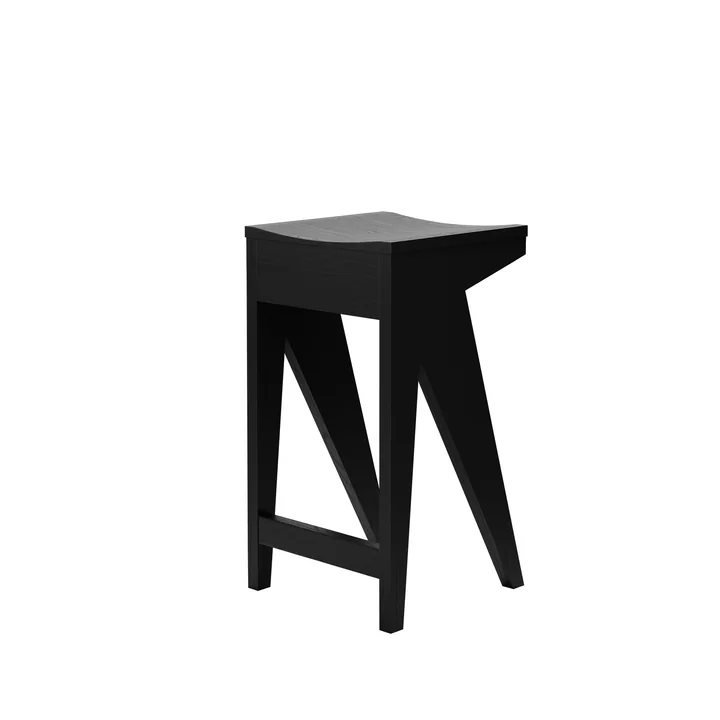 OUT Objekte unserer Tage - Schulz Barhocker H 65 cm, schwarz
