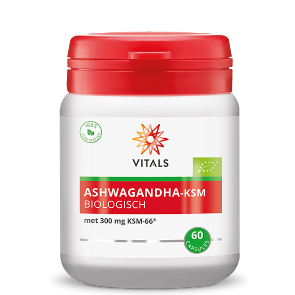Vitals Ashwagandha-KSM Biologisch60 capsules