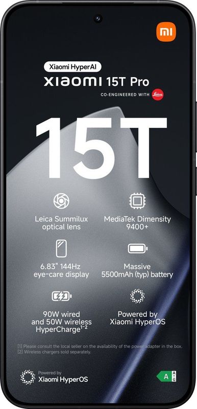 Xiaomi 15T Pro - Mobiele Telefoon - Zwart - 512 GB