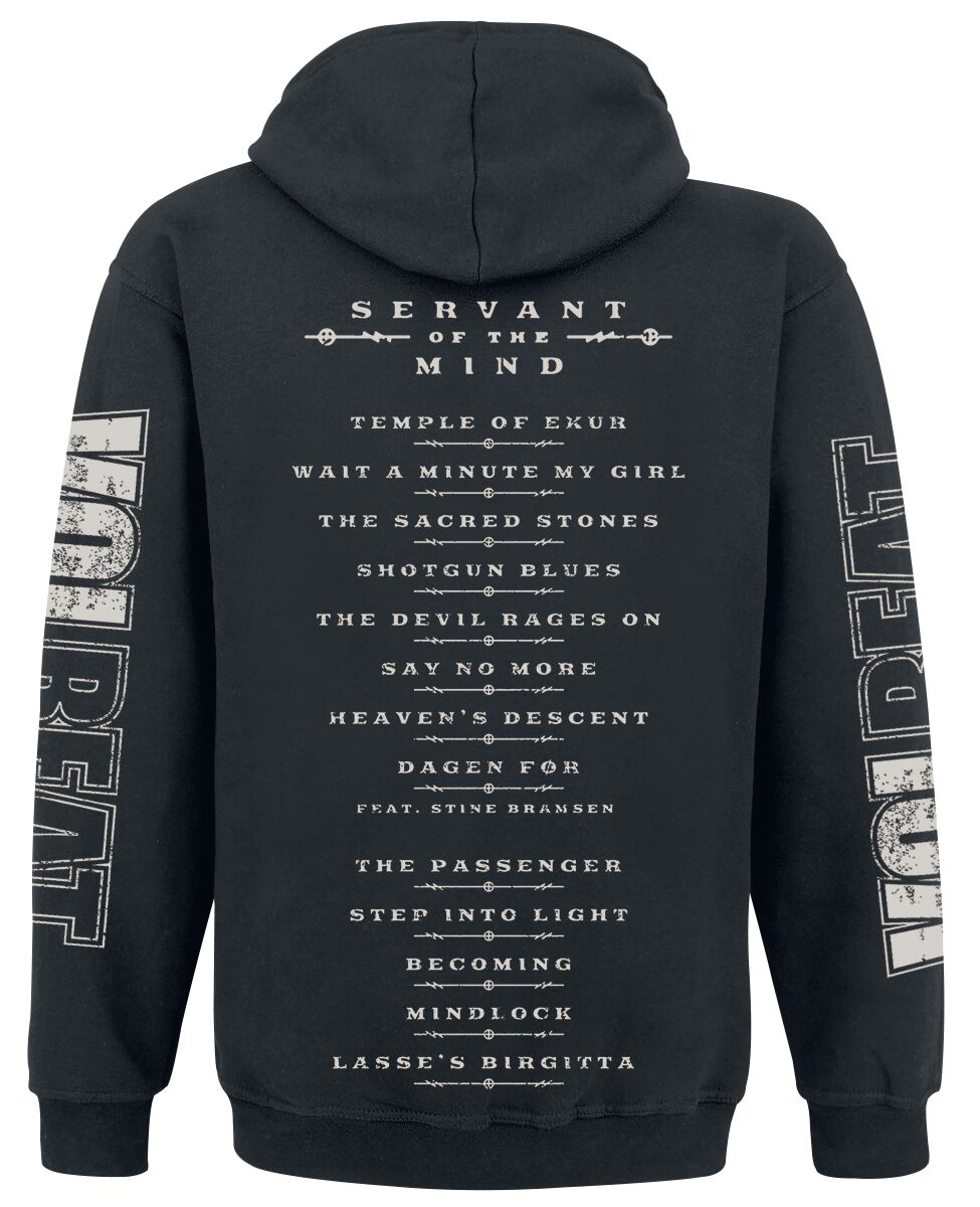 Servant of the mind | Volbeat Sweat-shirt zippé à capuche