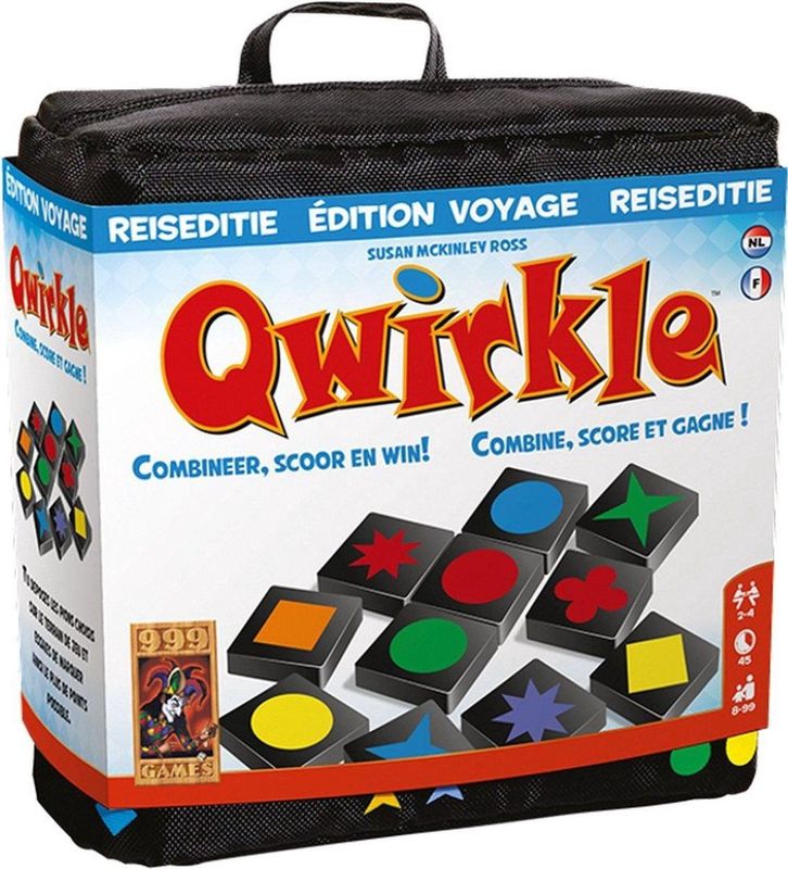 999 Games - Qwirkle Reiseditie - Bordspel - Multicolor - Compact