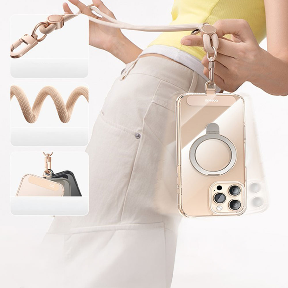 Universal Necklace Handykette Lanyard Umhängeband für Schutzhülle   1x Einlage - Schwarz