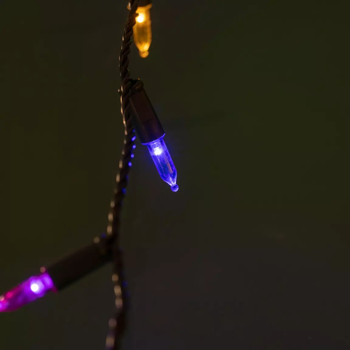 Guirlande lumineuse 12 m 120 LED câble vert Twinkle Multicolore