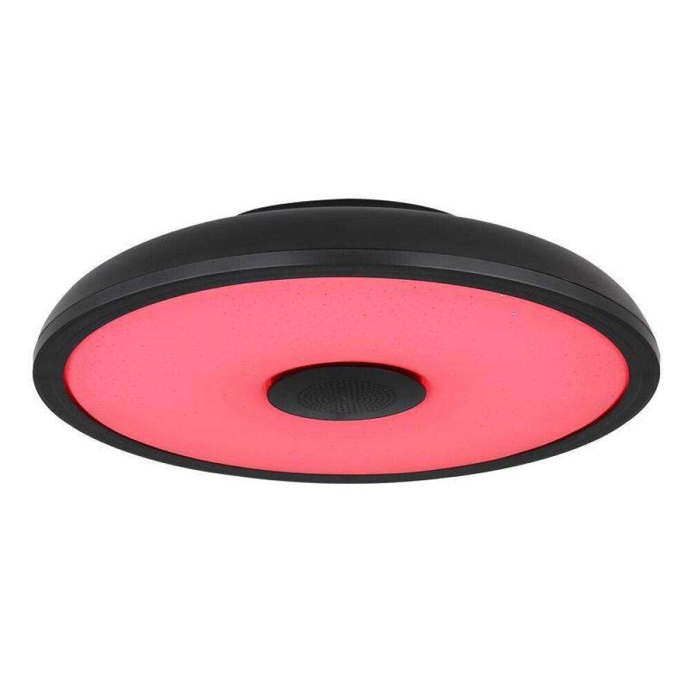 LOFTLAMPE GLOBO RAFFY SORT RGB 3000-6500K M/HØGTALER Ø28CM
