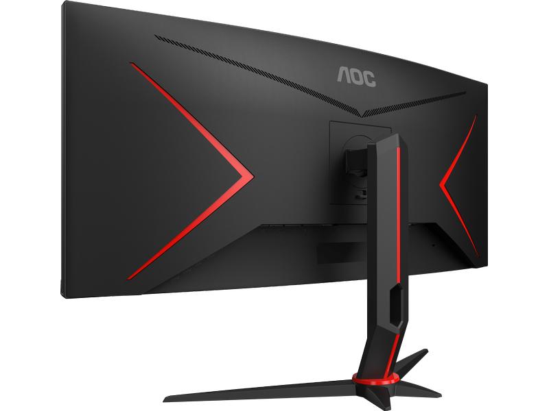 AOC Monitor CU34G2XP/BK Schneller 34-Zoll-Gaming-Monitor mit farbbrillantem VA-Panel