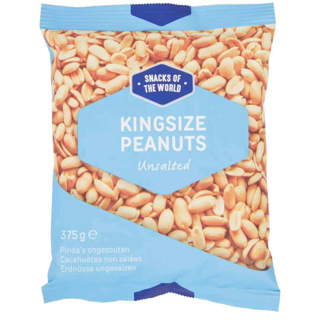 Snacks of the World ongezouten pinda's 375 gram