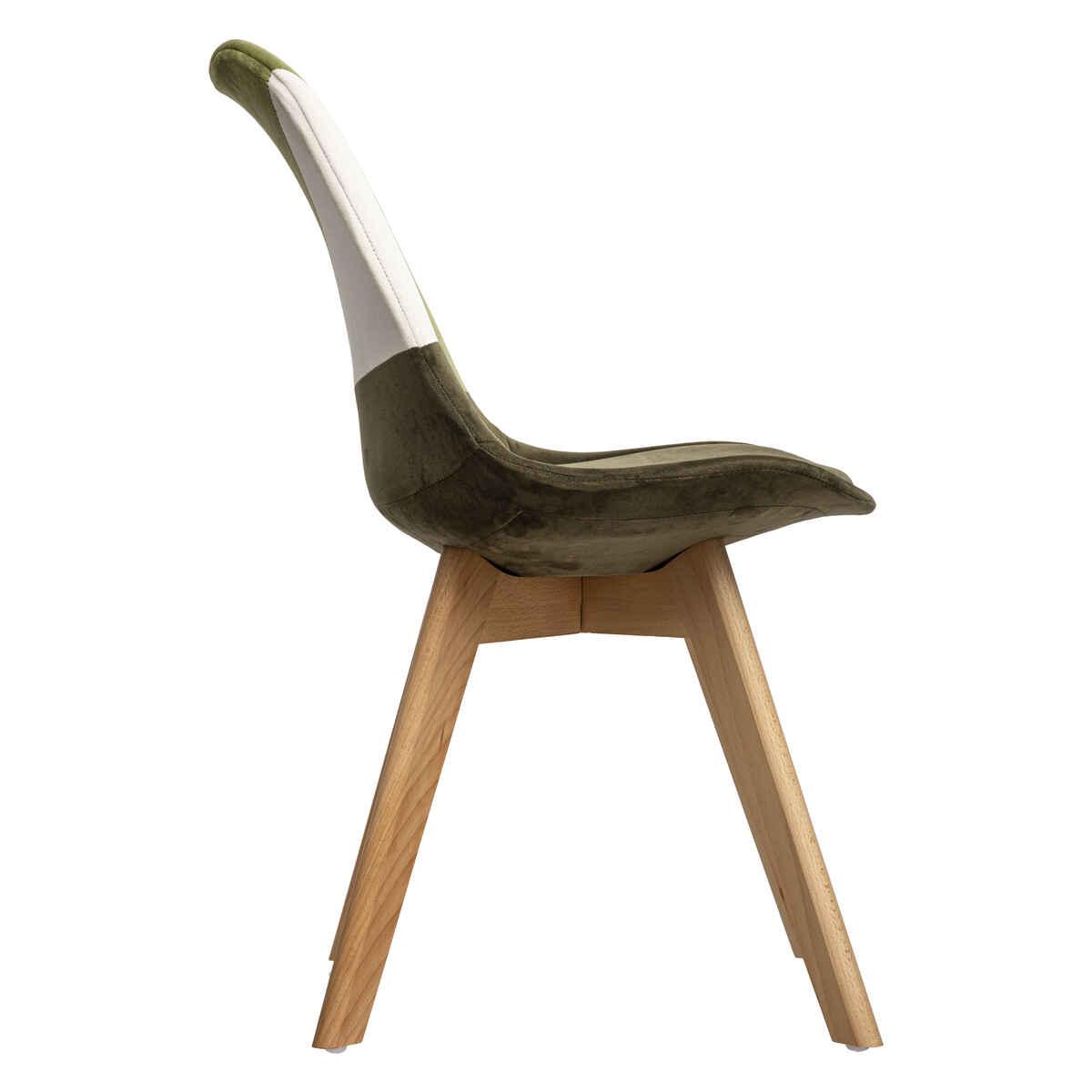 CHAISE DINER PATCHWORK KAKI BAYA