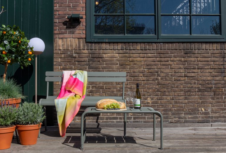 Fermob Luxembourg tuinbank met rugleuning Cactus