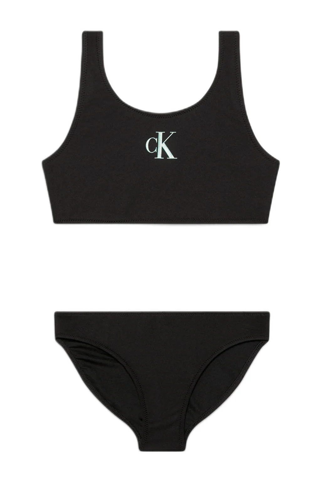 crop bikini zwart