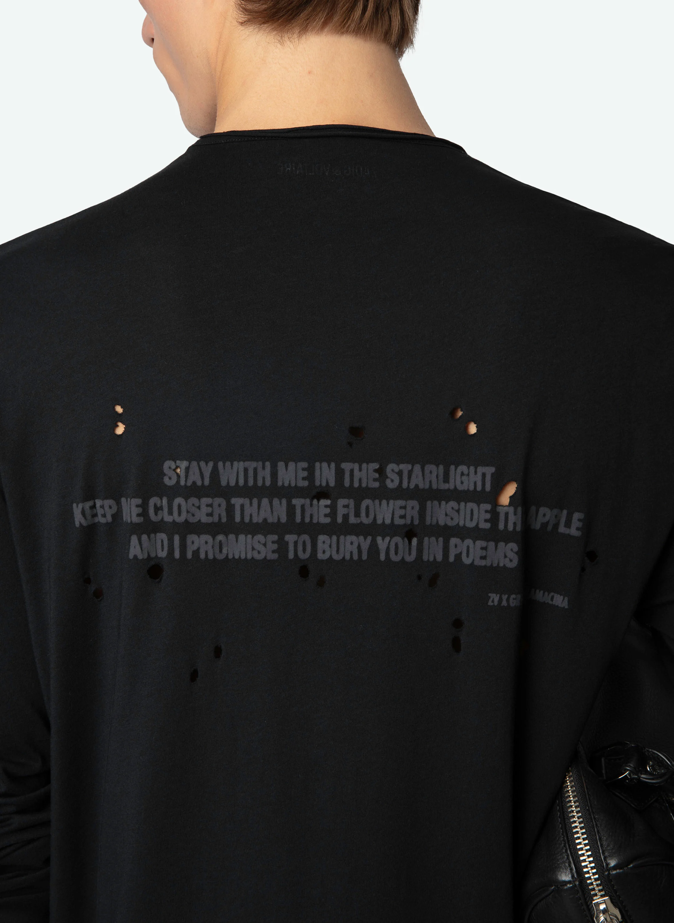 MONASTI - Tee-shirt droit en coton bio | Noir