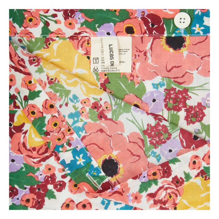 Lucas du Tertre Parure de lit Helen Flower | Blanc