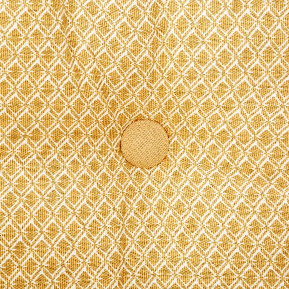 Coussin de sol carré coton (40 x 40 cm) Otto Jaune ocre