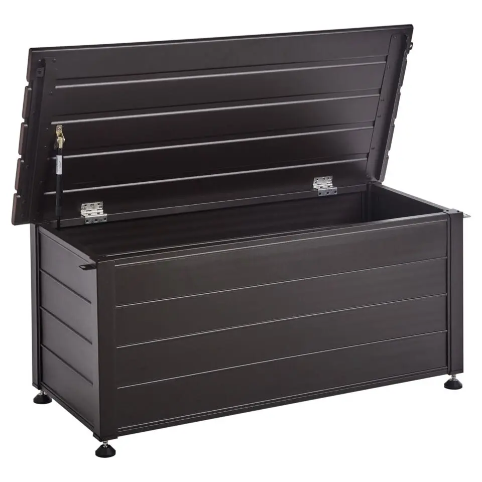 CAMPALTO - Kussenbox - Donkerbruin - 113 x 50 cm - Aluminium