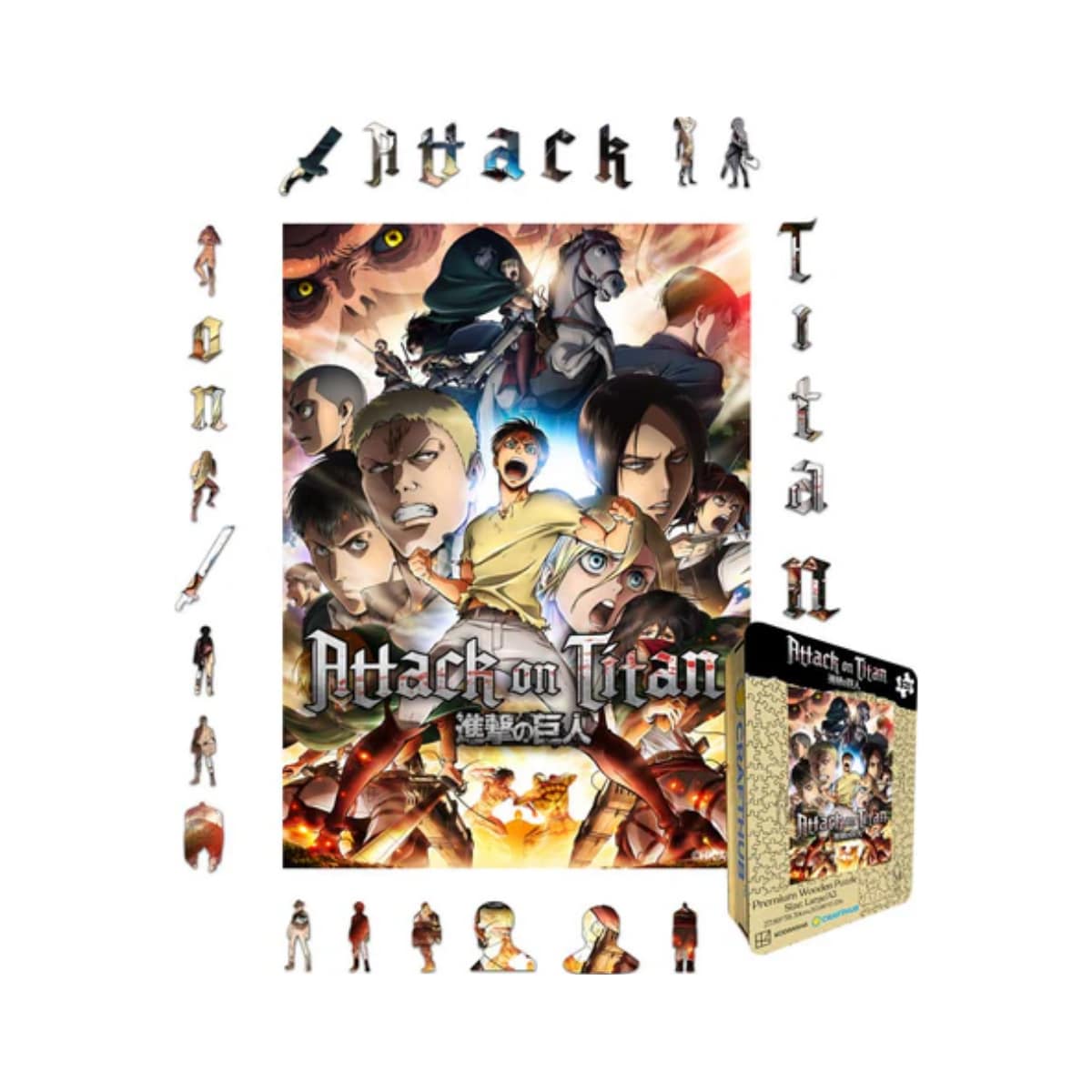 Crafthub Attack on Titan puslespill (Heroes of Paradis Island)