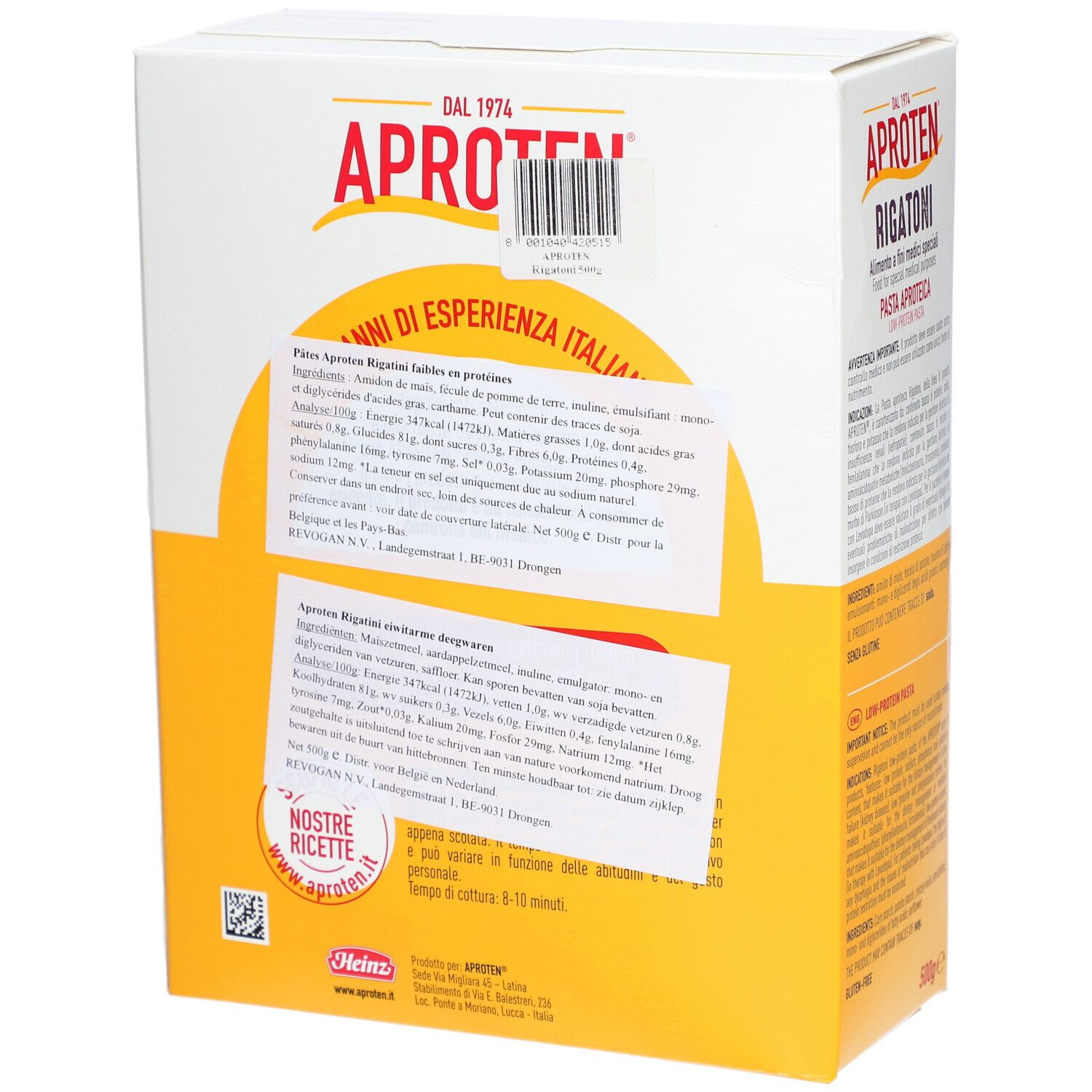APROTEN® Macaroni Rigatini eiweißarme Pasta