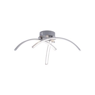 JUST LIGHT LED Deckenlampe VALERIE 40 cm stahlfarbig
