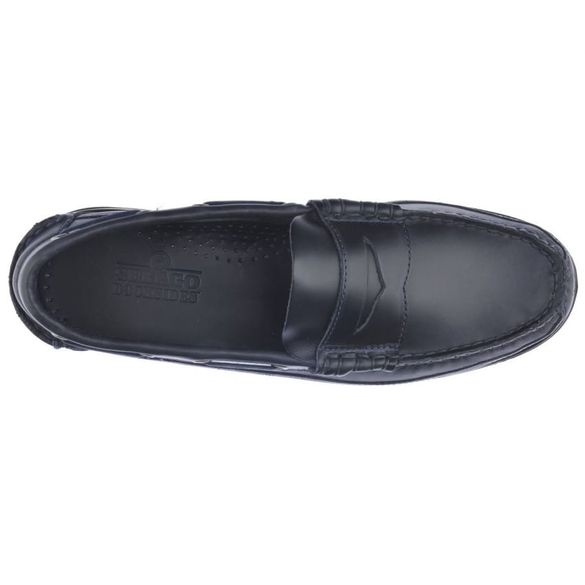 SLOOP BlueNavy-Gum-MOCASSIN POUR HOMME EN CUIR