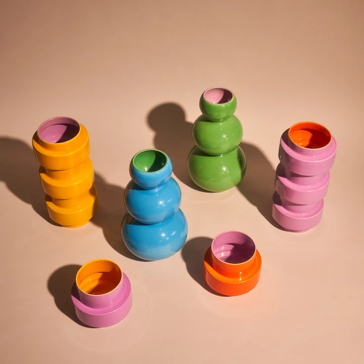 Acapulco Design - Los Floreros Vase, cenote, orange
