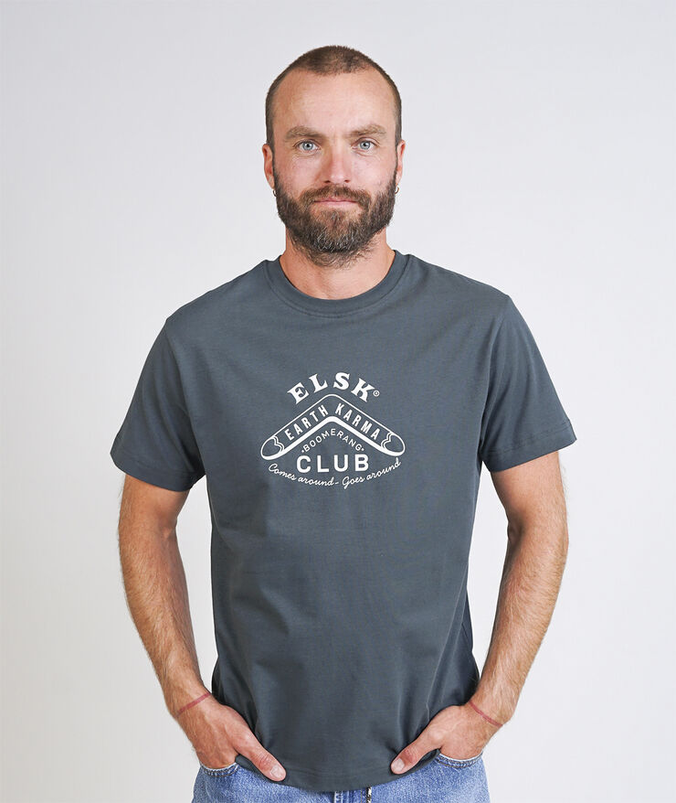 ELSK BOOMERANG MEN'S BRUSHED T-SHIRT 203 stone green