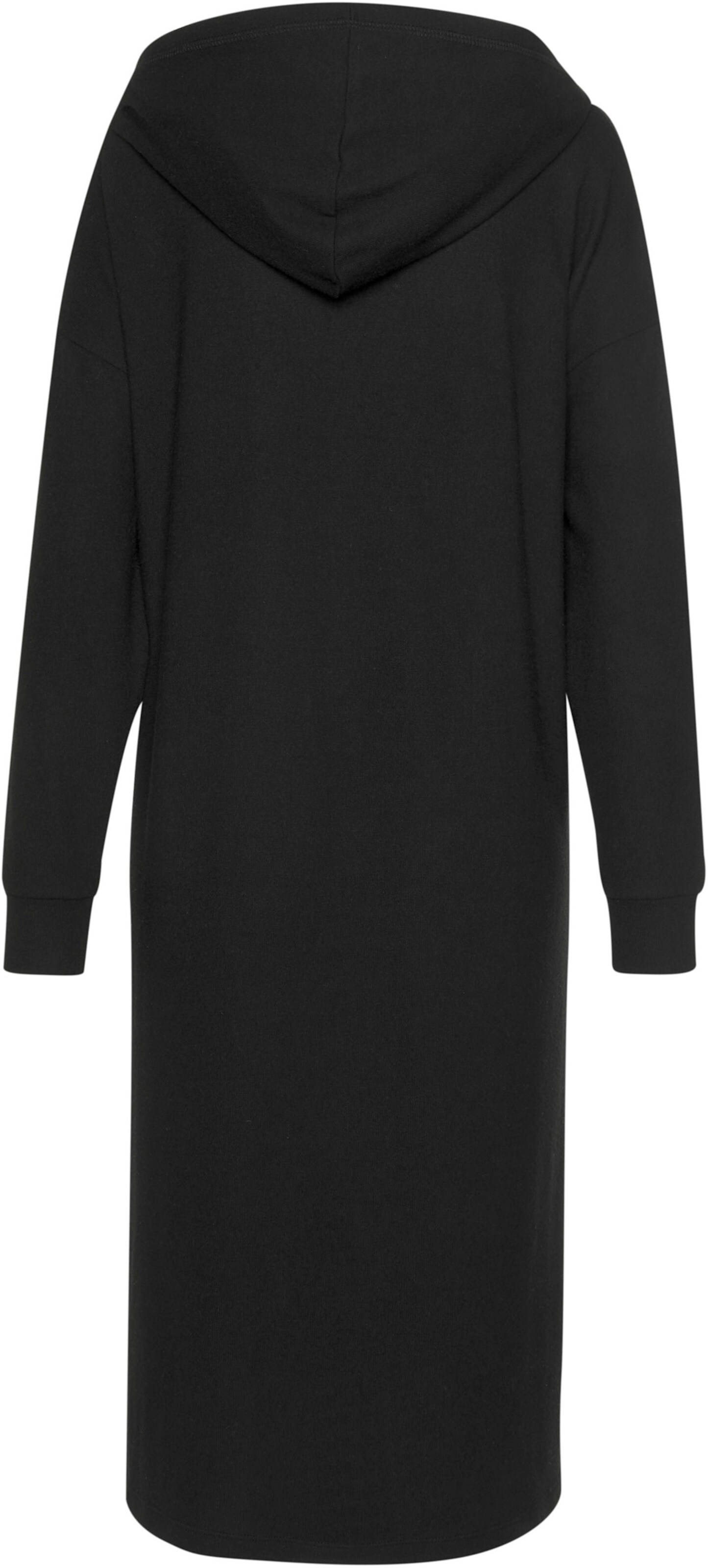 LASCANA Longstrickjacke in schwarz
