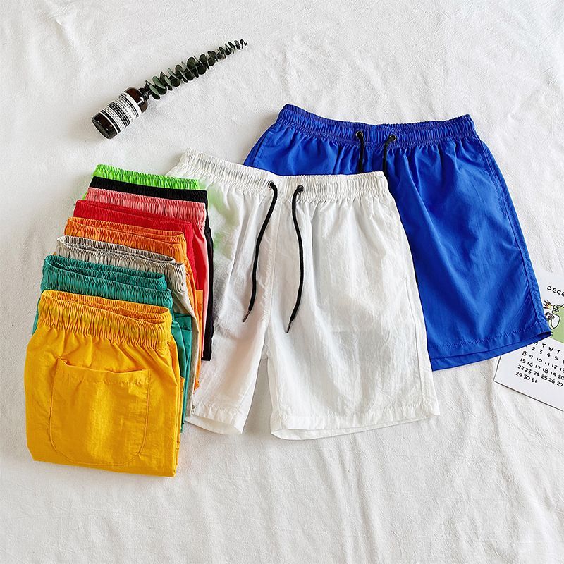 Freehop - Effen shorts met hoge taille en trekkoord