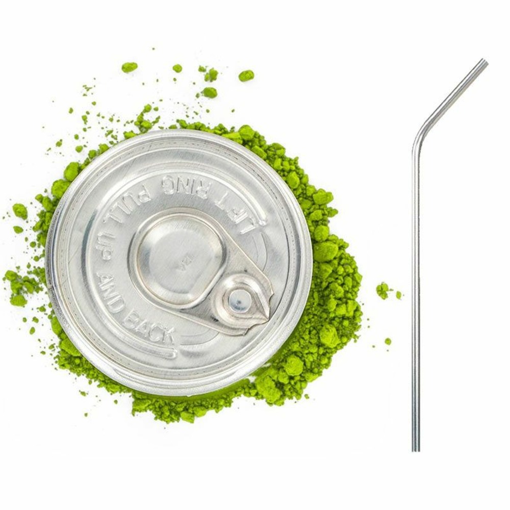 Thé matcha de cérémonie premium 30 g + 4 pailles en inox