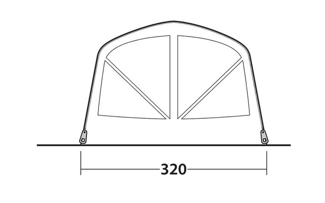Outwell Flagstaff 5 Air Tunnelzelt für 5 Personen