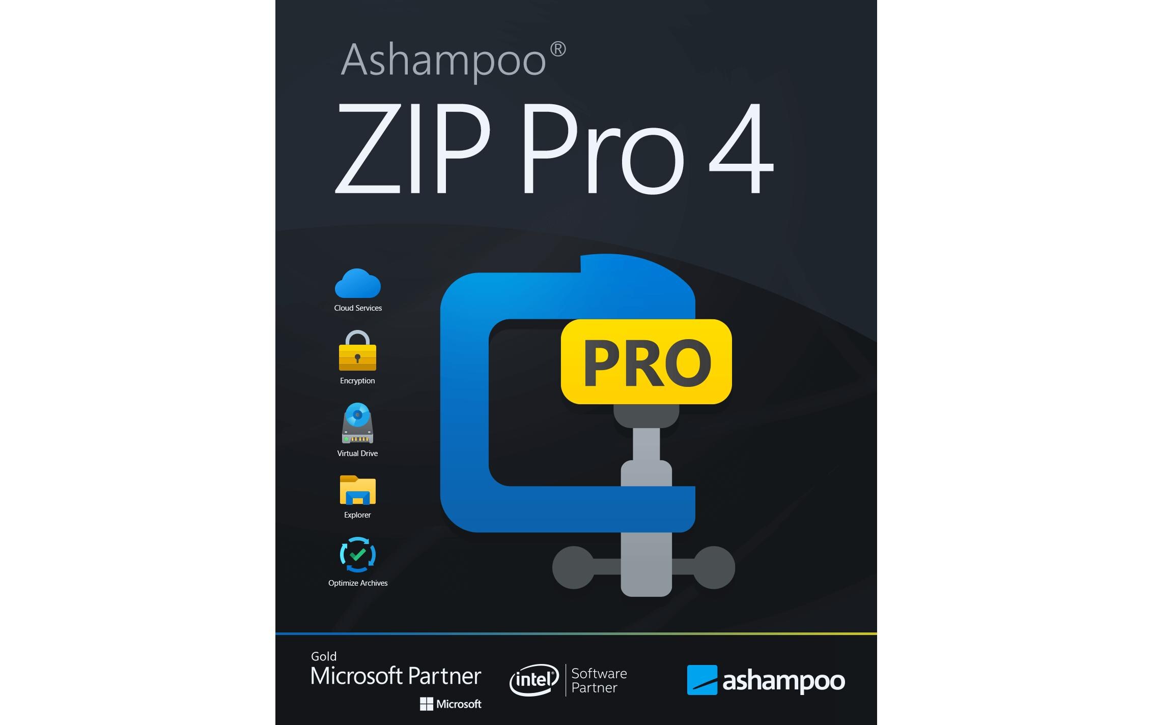 ZIP Pro 4 ESD, Vollversion, 1 PCDateien blitzschnell packen, entpacken, verschlüsseln und sichern