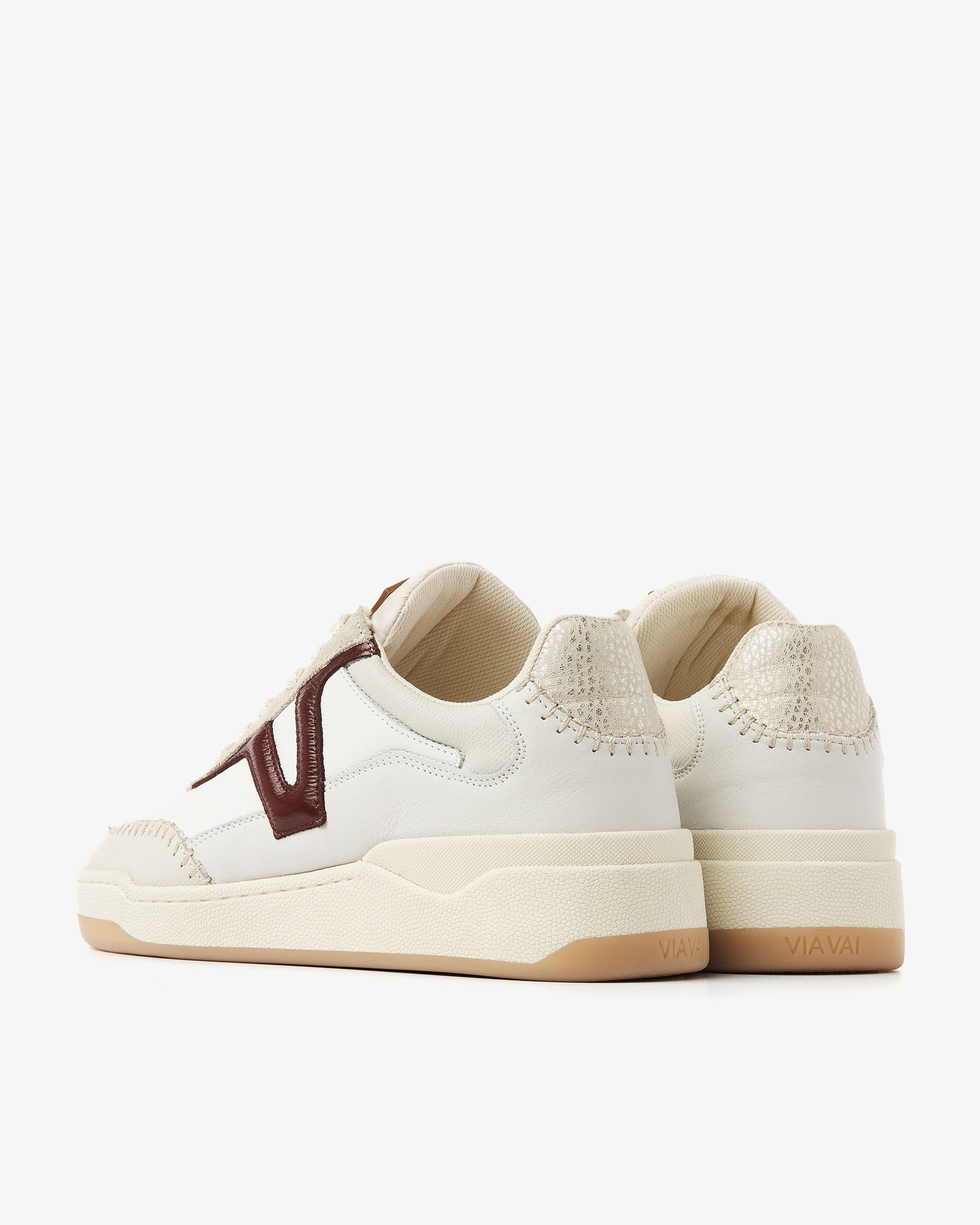 VIA VAI beige dames sneakers Sam Olivia