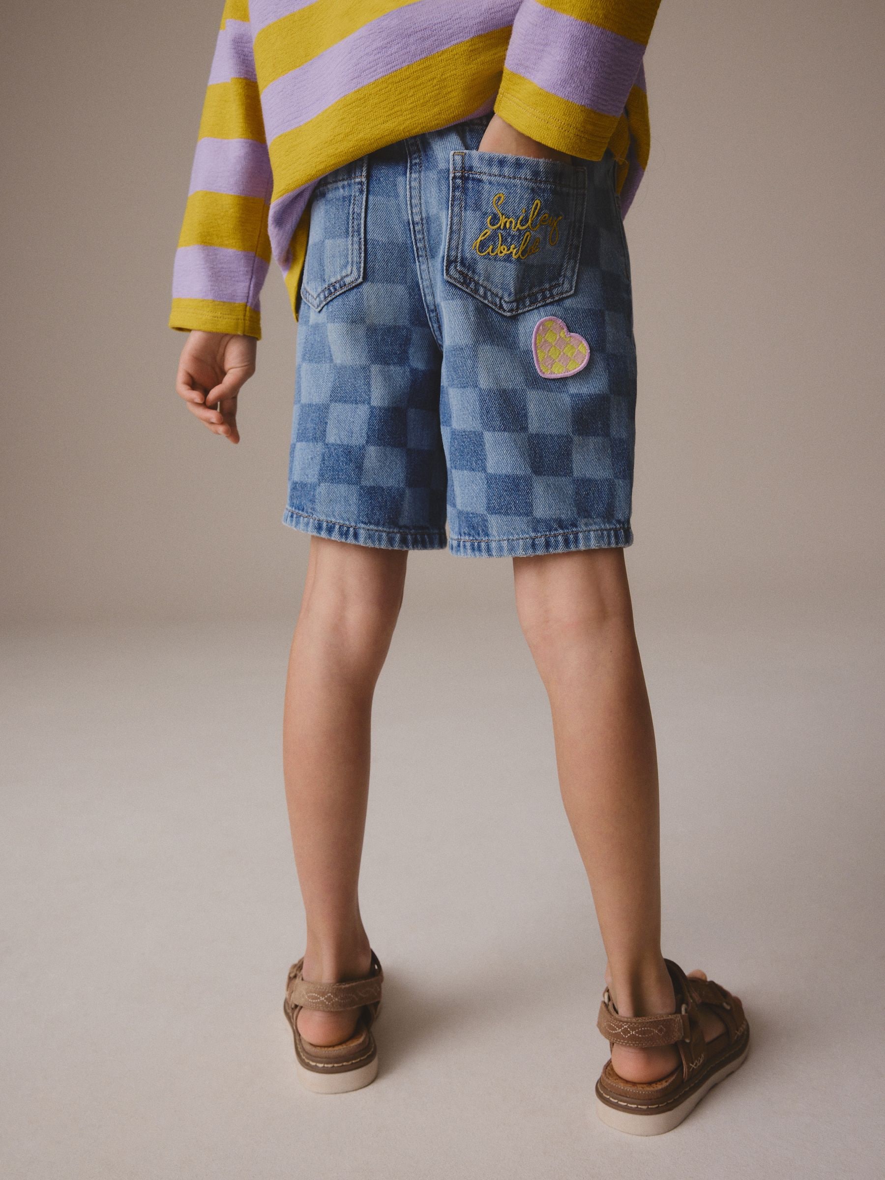 Normaal blauw - SmileyWorld®-short (3-16jr)