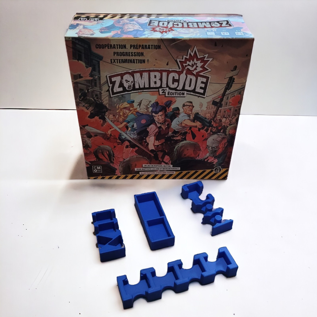 Zombicide 2ème édition - Rangement insert bleu compatible