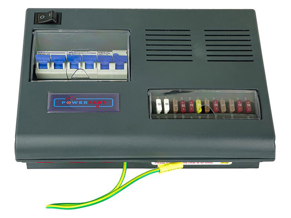 HABA PDU stroomverdeler met kabelboom en watersensor
