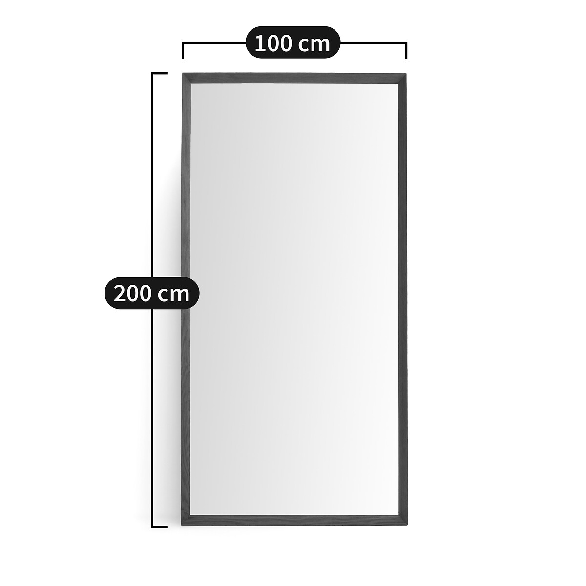 AM.PM<br>Espelho XXL em Nogueira Maciça H200 cm, Andromède