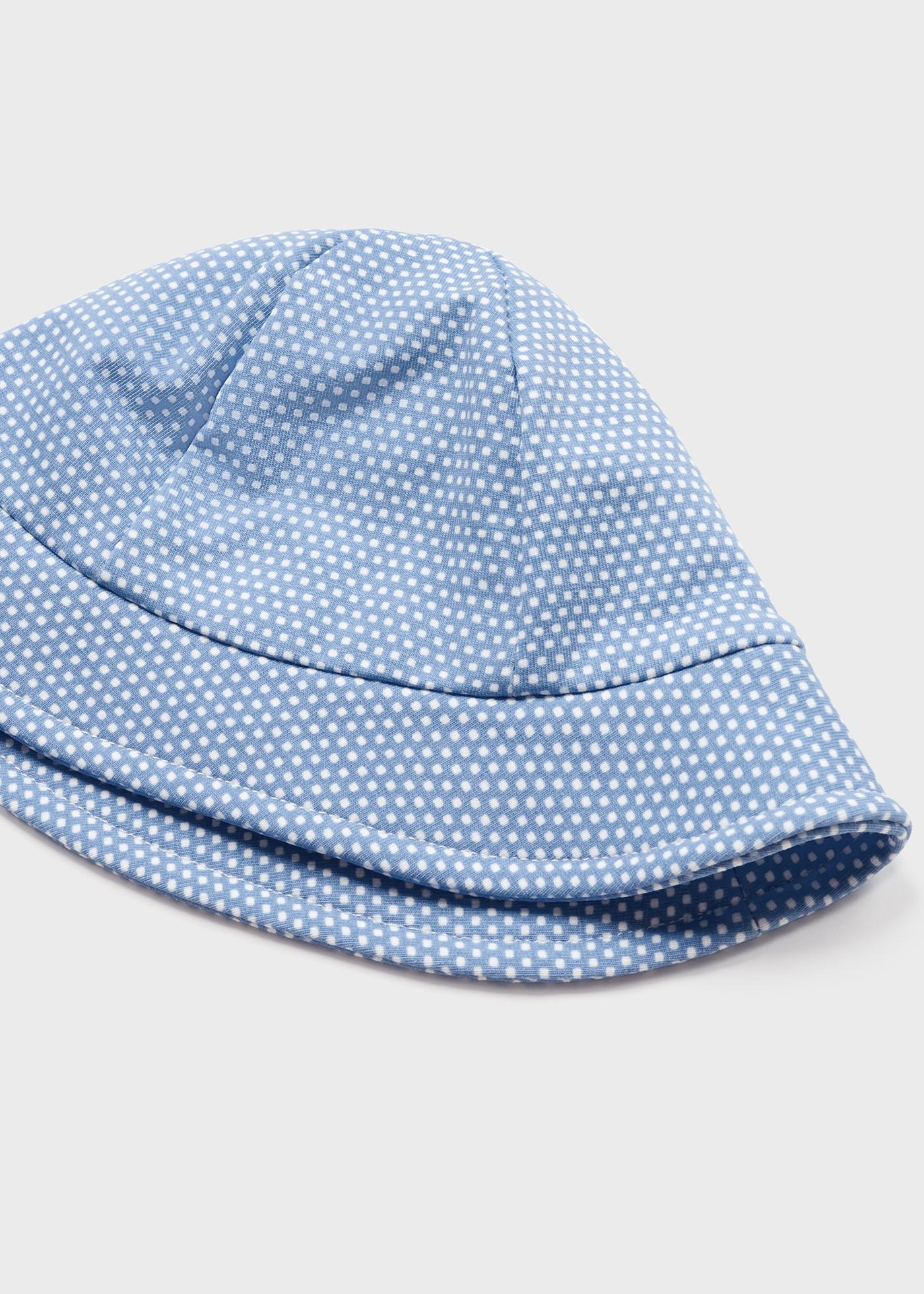 Macacão de algodão sustentável com gorro para recém-nascido