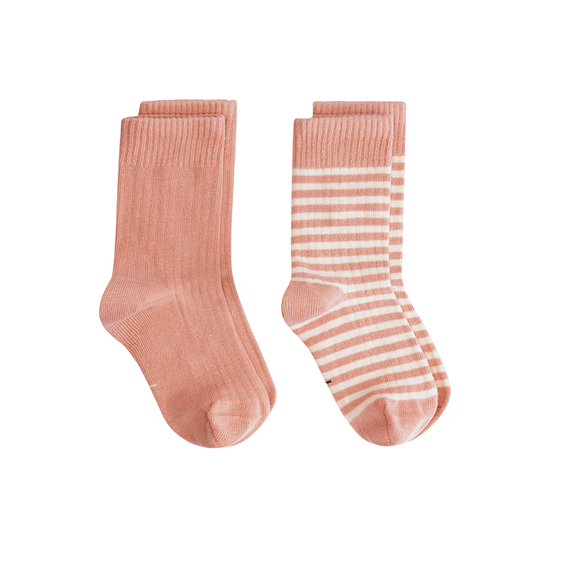 Socken 2er Set Faded Pink Cream
