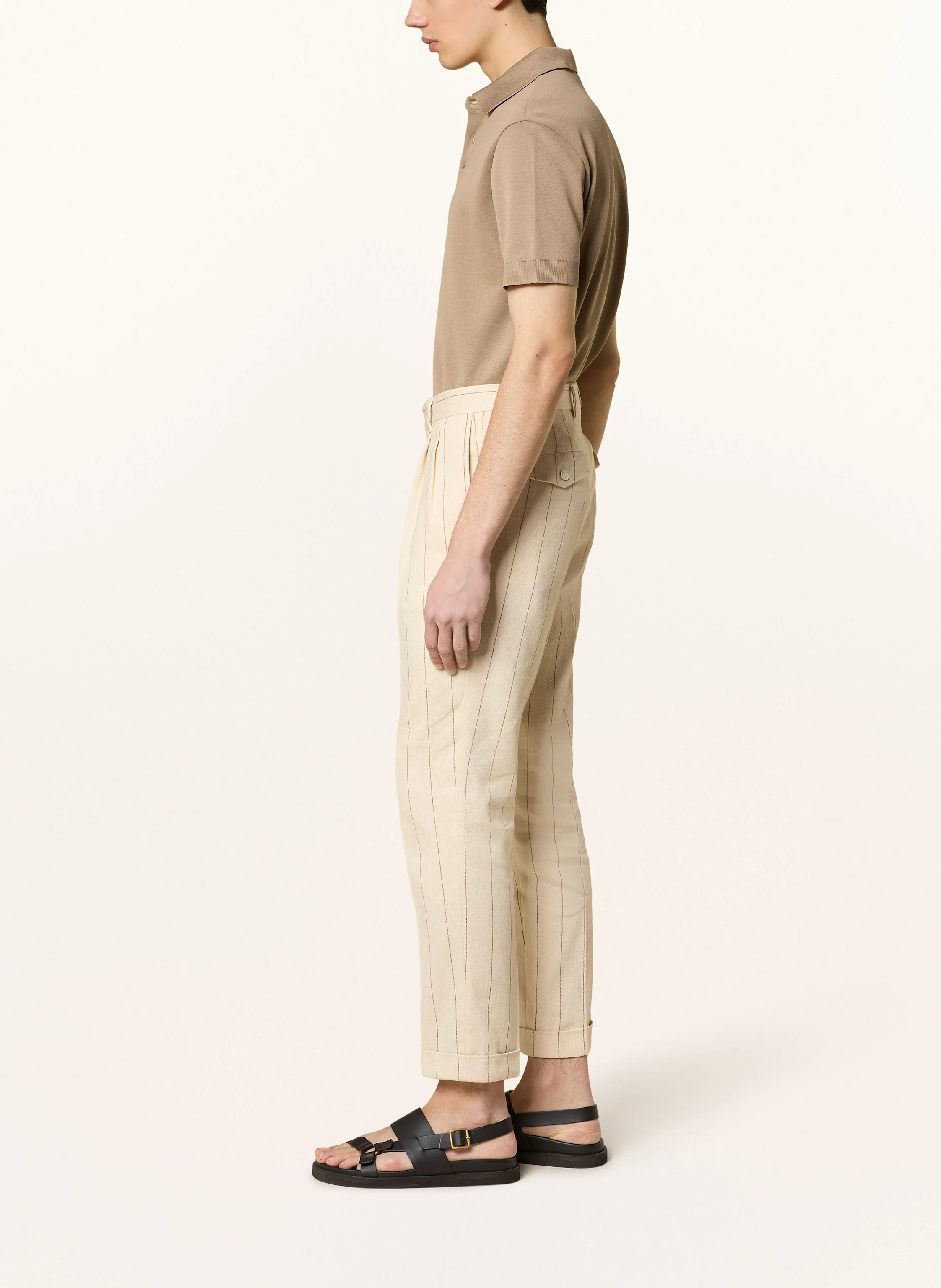 windsor. Anzughose SAPO Extra Slim Fit mit Leinen