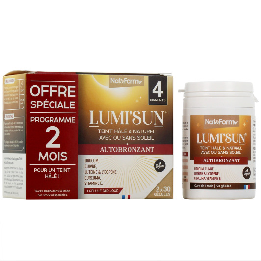 Nat & Form Lumi Sun Autobronzant gélules à l'urucum