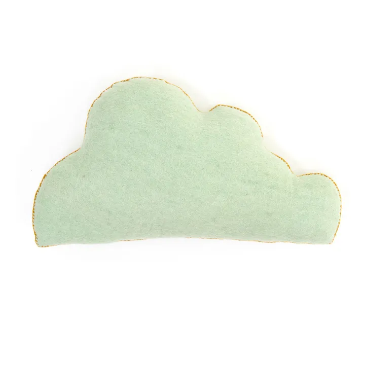 Muskhane Coussin Nuage en feutre | Menthe glaciale